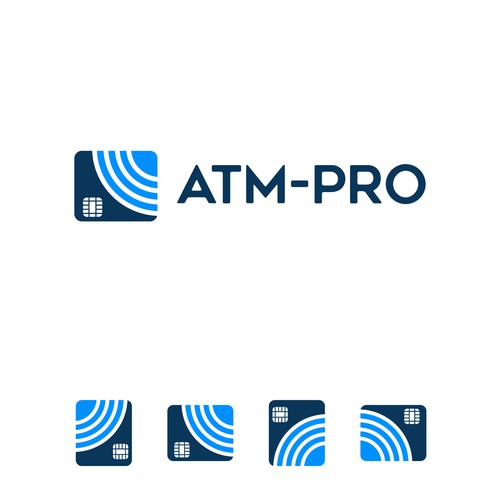 Simple, Powerful, professional, clean logo for ATM Company.