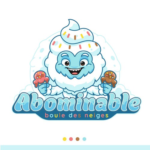 Mascot logo for an Ice cream shop 