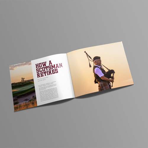 magazine concept for golf course