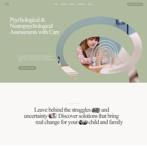 Website design for Huntington Psychological Services