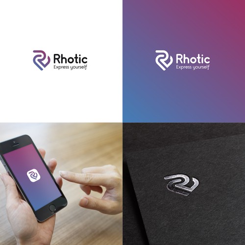 Rhotic logo (R+Heart)