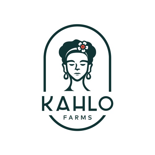 Logo concept for a company Kahlo Farms