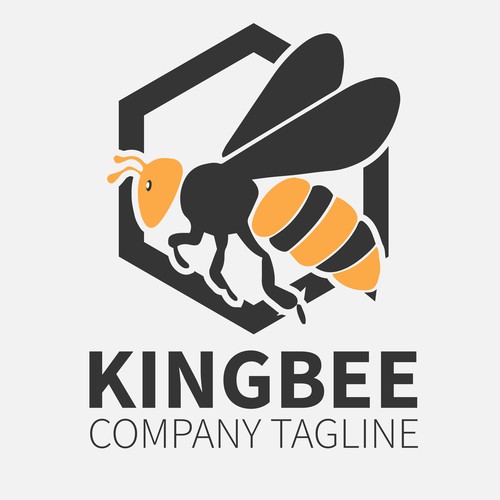 KINGBEE — Modern Bee Logo Design