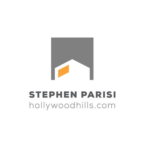 为HollywoodHills.com::建筑房地产创建现代标志