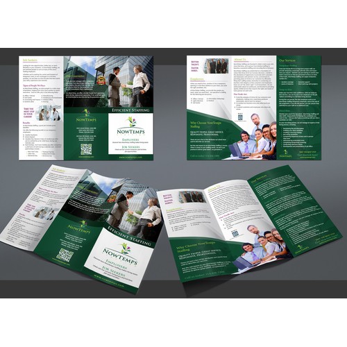 brochure design for NowTemps Staffing