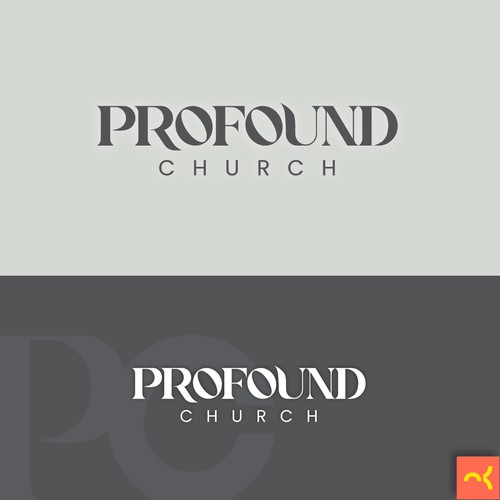 Timeless Typeface Logo for Church