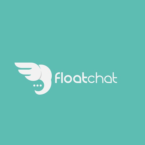 simple,playfull,cleaver,abstract,and effective logo forFloatchat