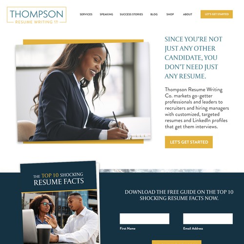 Professional Services Website Design