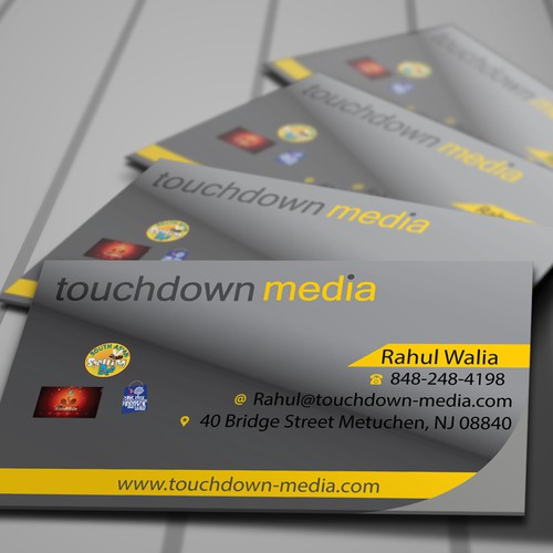 Create a innovate business card for a Advertising/Marketing CEO