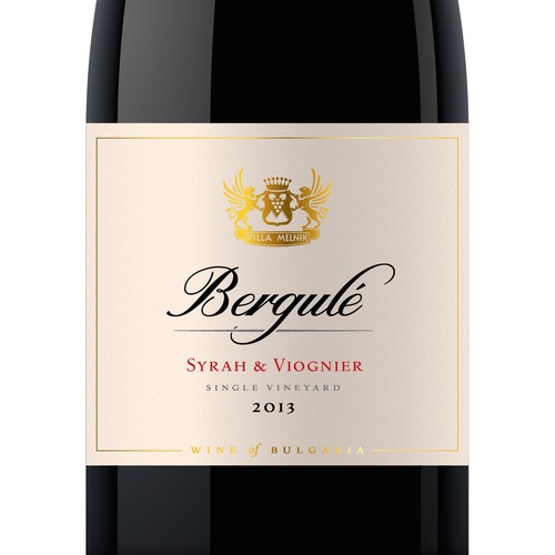 Wine Label Redesign - BERGULÉ