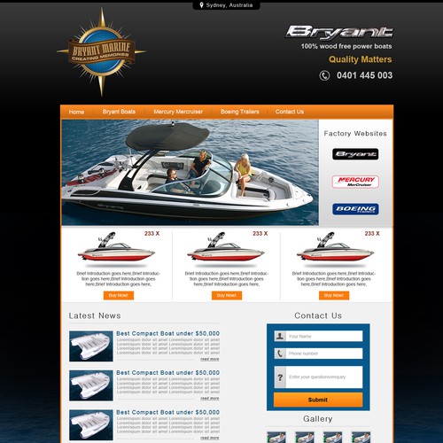 www.bryantmarine.com.au needs a new landing page