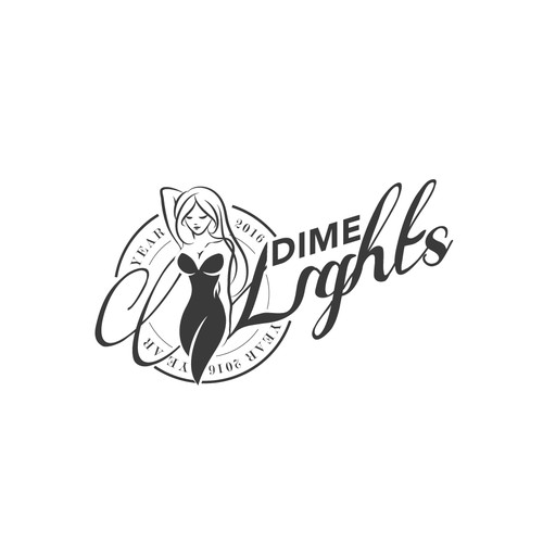 Logo concept for Dime Lights