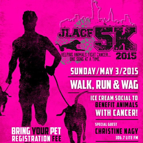 5K Event Poster for Animal Cancer Non-Profit Organization