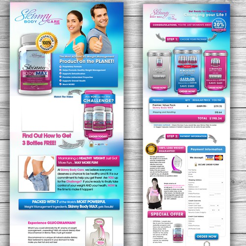 Weight loss landing page