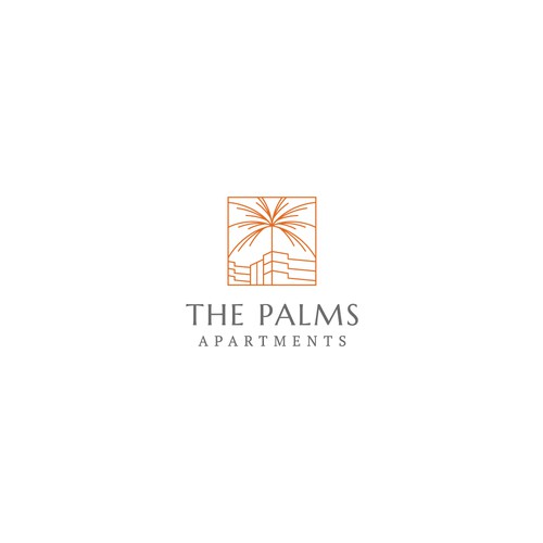 Minimal & Luxury Logo For The Palms Apartments