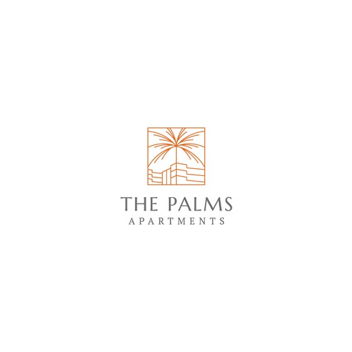 Minimal & Luxury Logo For The Palms Apartments