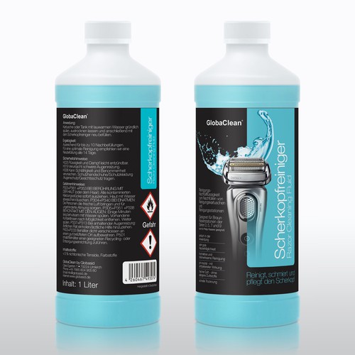 Scherkopfreiniger - Razor Cleaning Fluid - Package Design