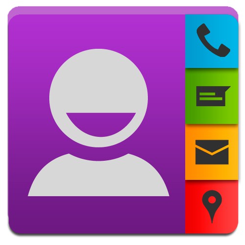 Create an Android app icon for a new type of contacts app!