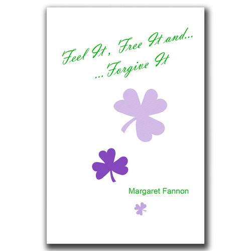 Simple pure book cover with a shamrock theme for a self-help/healing book