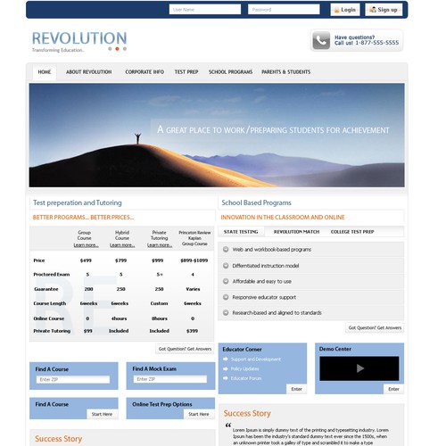 Web Site Redesign_Hip/Modern/Advanced Education Company