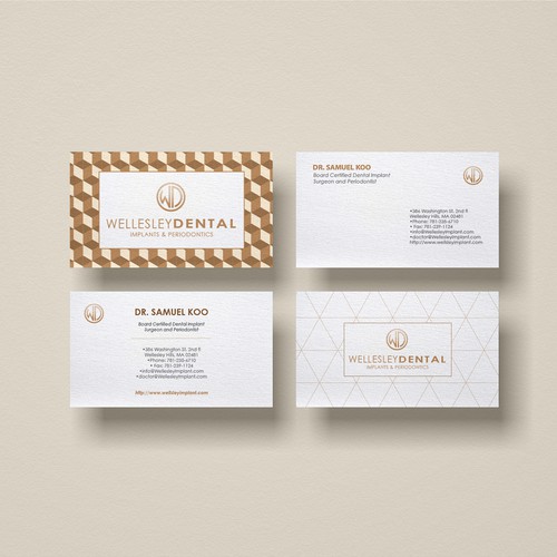 Contemporary business card concept