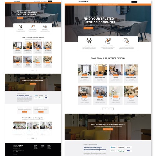 Wordpress Website Design and Development - Interior Design Platform