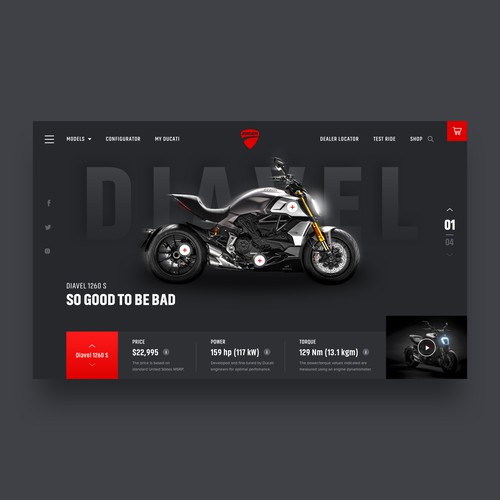 Ducati Product UI Concept
