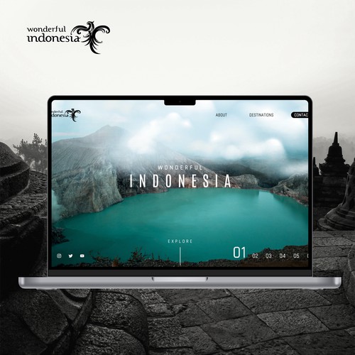 Wonderful Indonesia Travel Guide – Web Design
