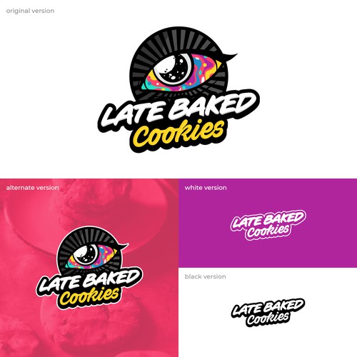Late Baked Cookies Logo Entry