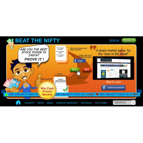Create the next art or illustration for Beat The Nifty