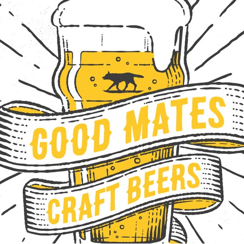 Vector artwork for a brewery.