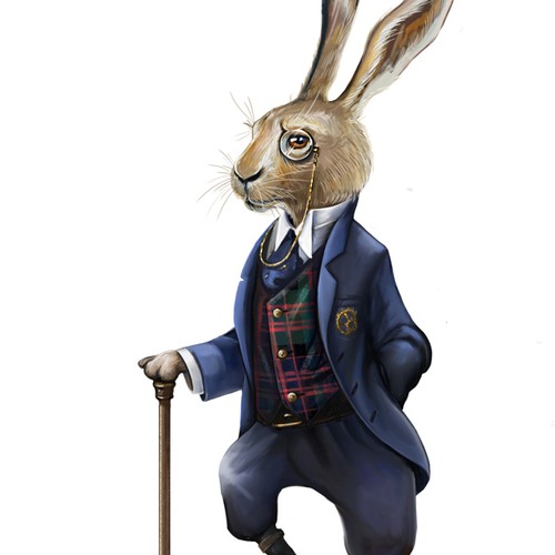 Anthropomorphic Rabbit Character