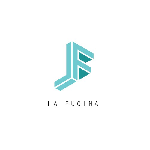 Minimalist logo for la fucina