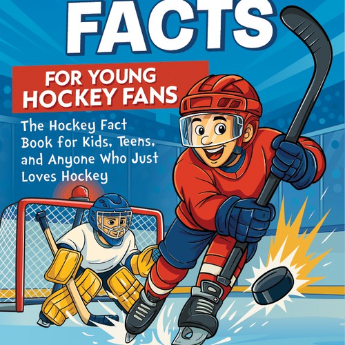 1001 Hockey Facts – Illustrated Book Cover for Kids