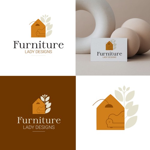 furniture lady design logo 