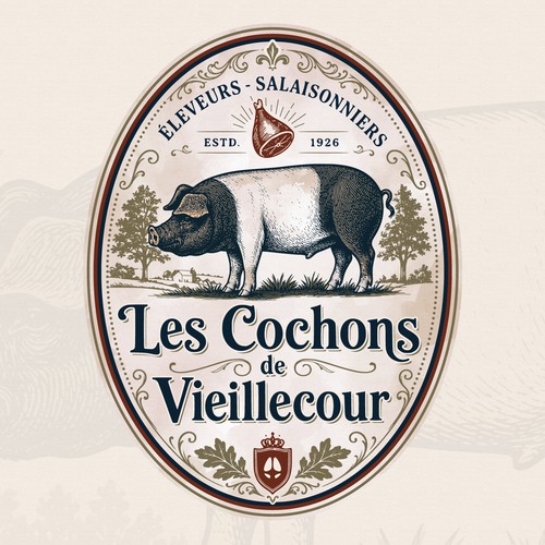 Logo Mascot Les Cochons Vieillecour