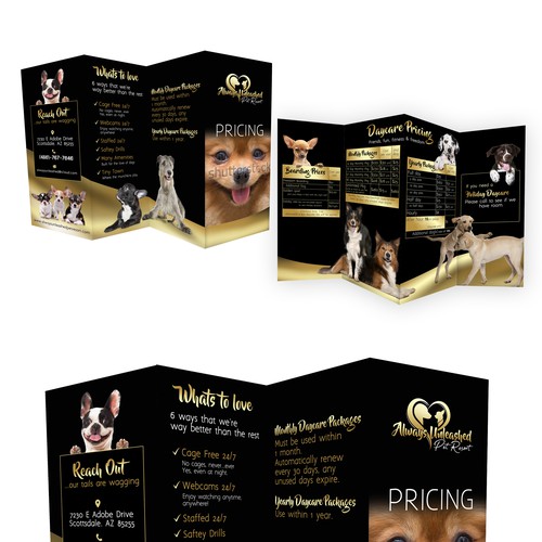 Pet resort Price brochure