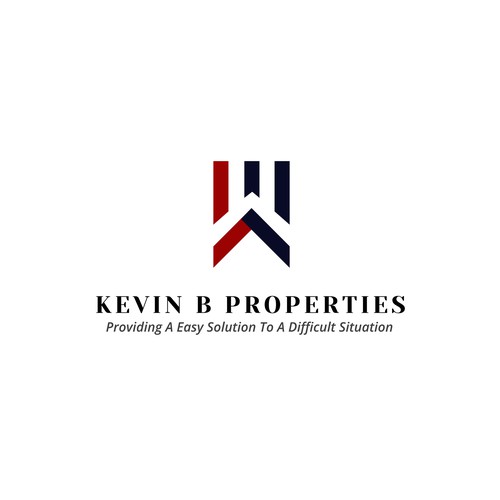 Simple logo for Kevin B Properties