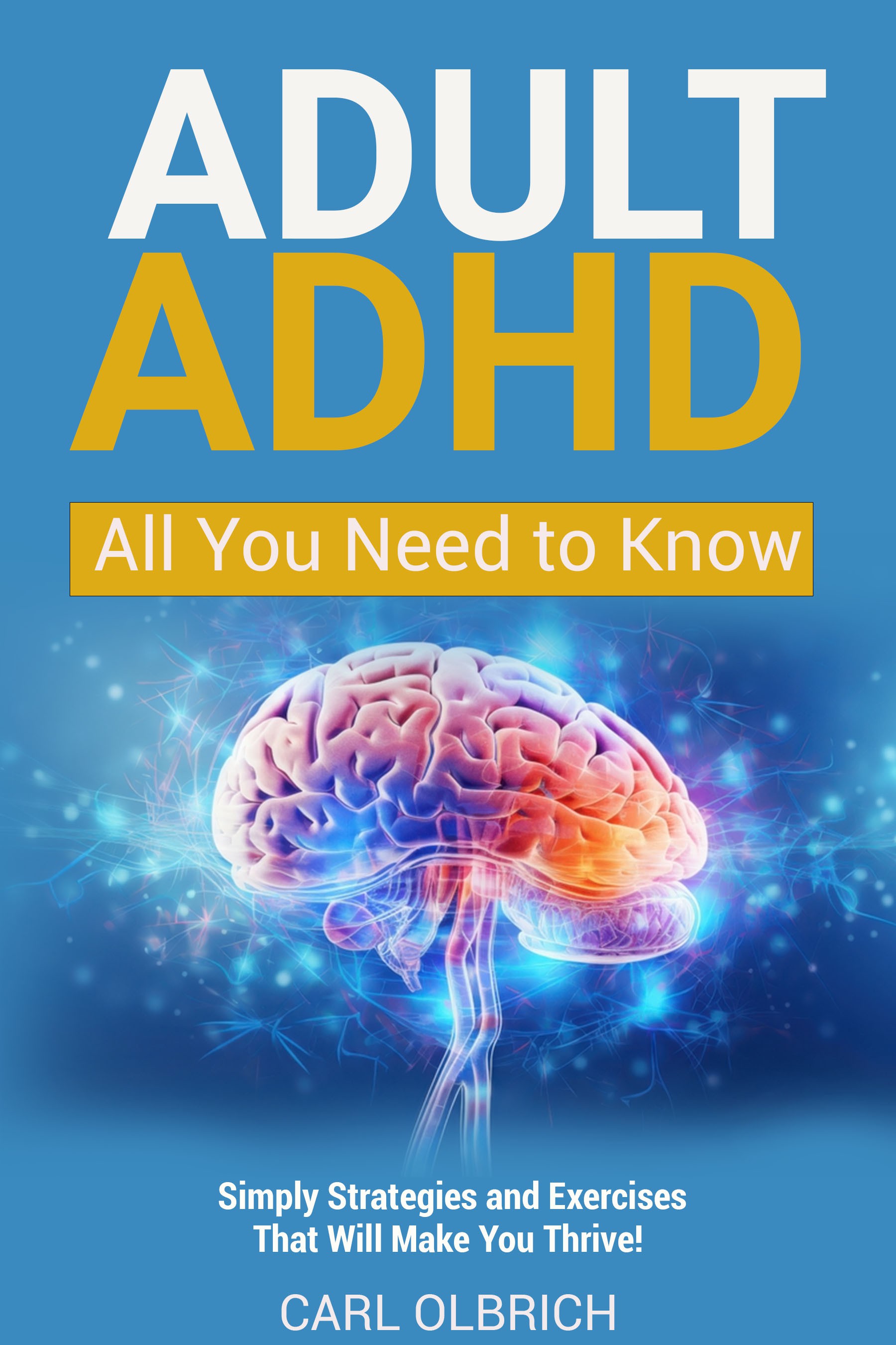 Simple easy to read cover, bold lettering for ADHD