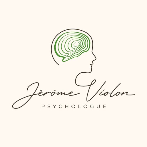 Artistic logo for a young psychotherapist