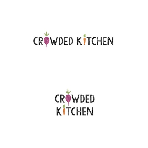 Logo concept for Food blog Crowded Kitchen