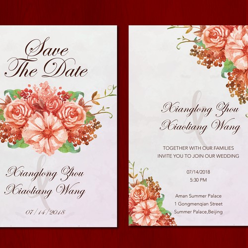 Chinese Wedding Invitation