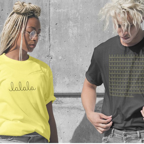 "lalala" Carefree Custom Wordmark