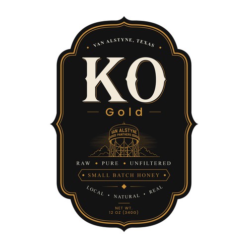 Local Raw Honey Label Design