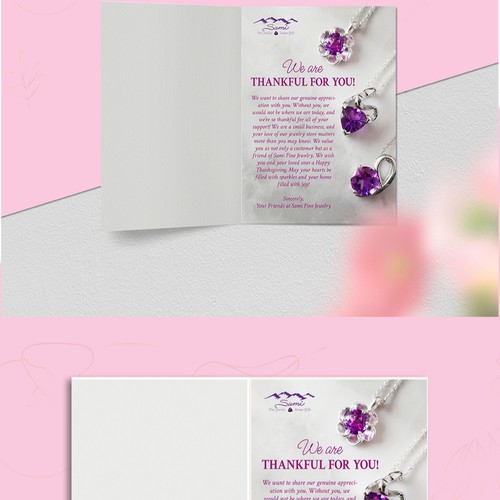 Thanksgiving Card for Jewelry Store