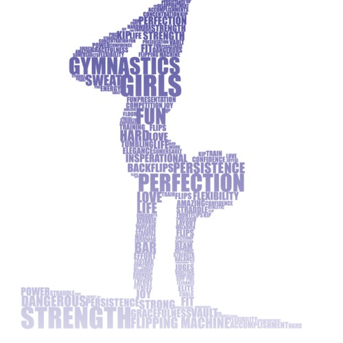 Gymnast Typography