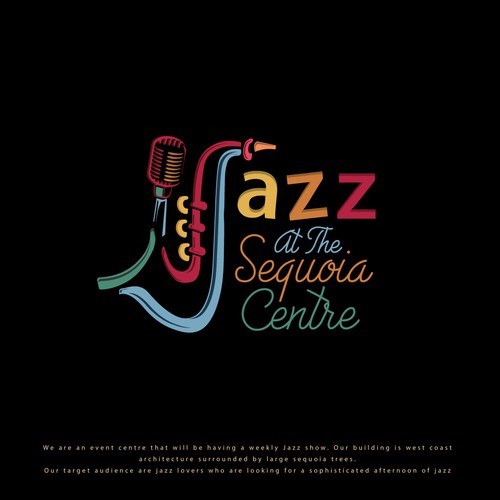 A logo for an event centre hosting a weekly Jazz Show