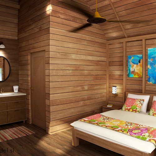 3d visualization for tropical resort