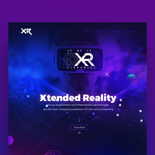 Gaming VR Website Design
