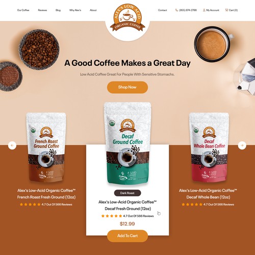 Coffee Website Design